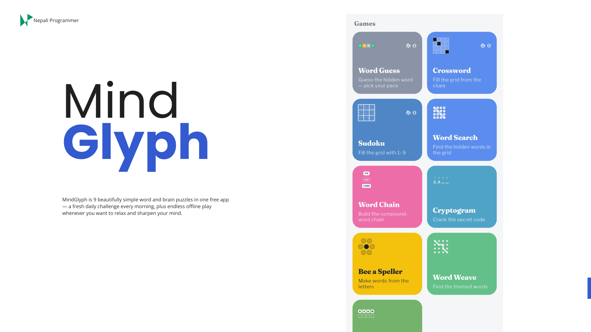 MindGlyph: Word Puzzle Games project cover